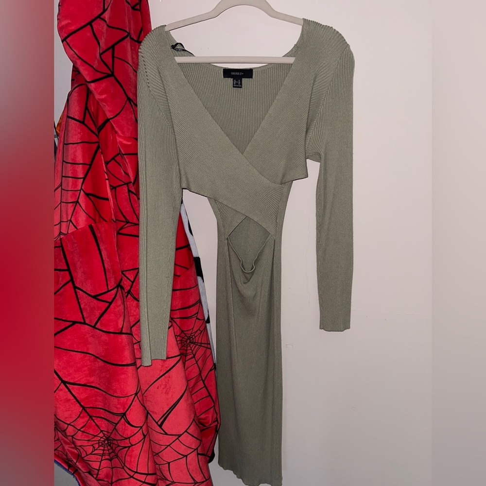 Green Forever 21 Sweater dress